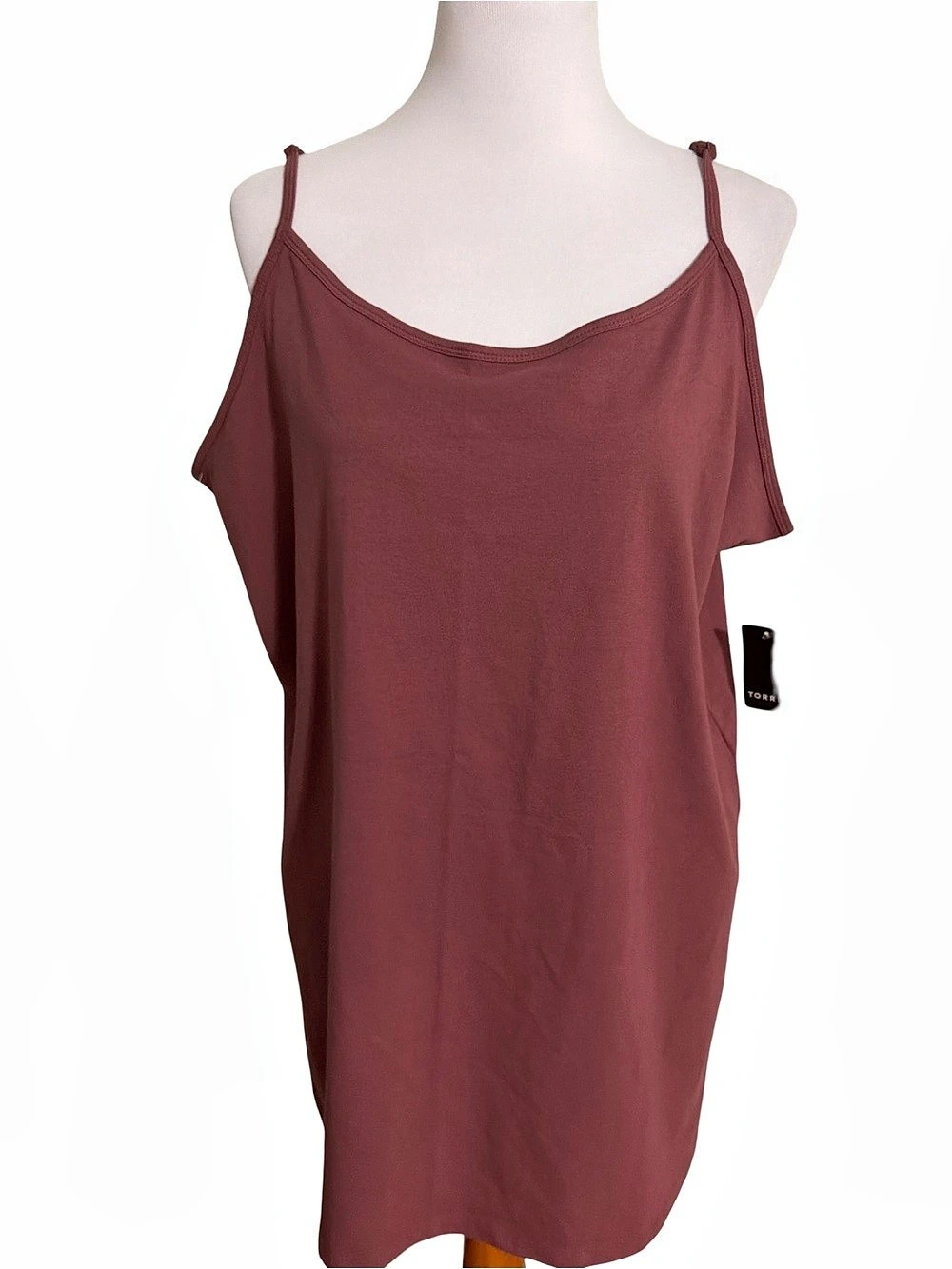 Torrid Foxy Tunic Cami Draped Pink Camisole Size 5X